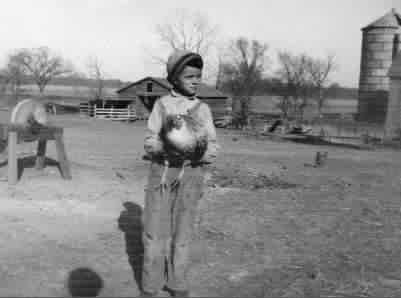 Woodrow Crawford as a Kid on his home place