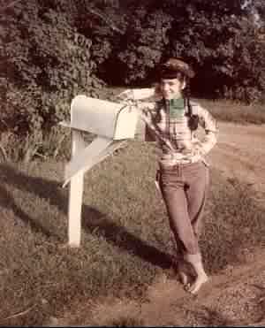 Mary Ellen in her high school initiation costume.