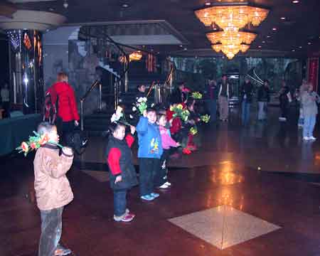 Children's welcome at Jinan Hotel