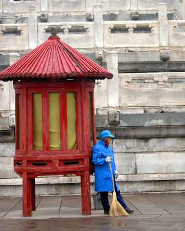 Temple of Heaven Cleaning Woman