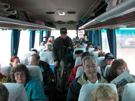 Traveling by Bus in China near Beijing